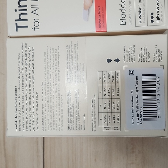 Thinx for all leaks qty 2 boxes - Picture 2 of 7